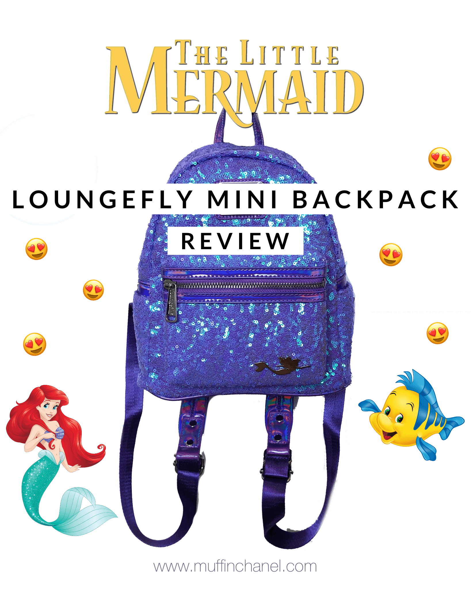 Loungefly Disney The Little Mermaid Ariel Ombré Scales Dingle Hopper Mini  Backpack - Merchoid