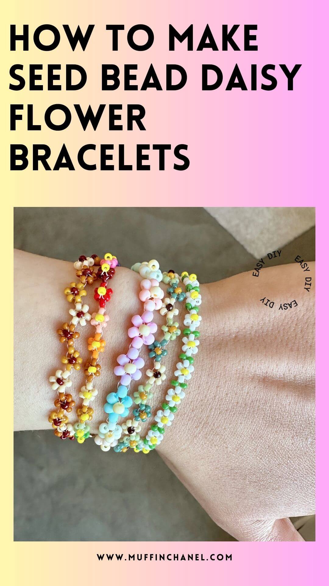 Initial Seed Bead Bracelet - Shop on Pinterest
